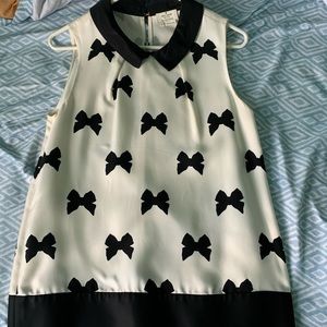 Kate Spade Peter Pan Collar Bow Blouse